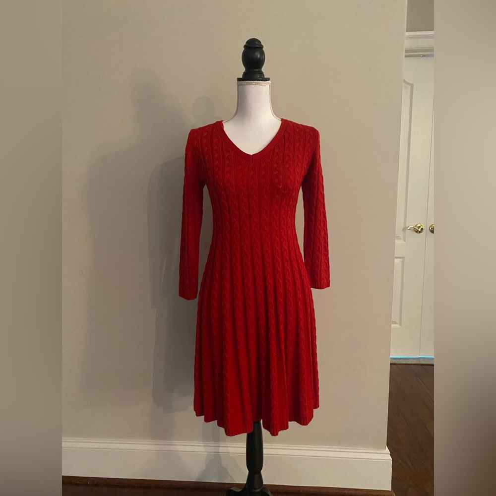 BEAUTIFUL Red Sweater Dress
